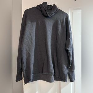 Fleece cowl neck sweater/shirt
